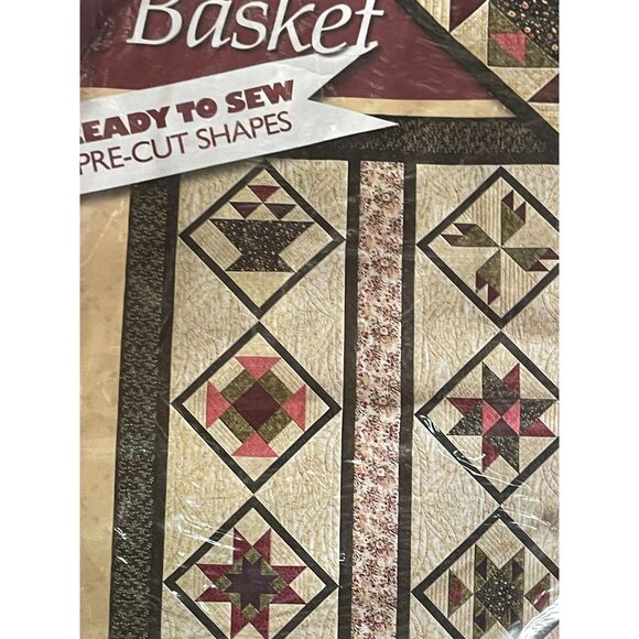 Jo-Ann Fabrics Quilters Basket Quilt Blocks Setting Kit Only Month 11 NOS Vintag - Picture 3 of 4